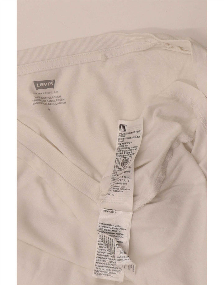 Tricou pentru femei Levi's Top UK 12 Medium White Bumbac