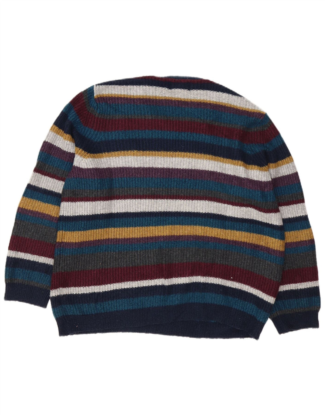 Pulover pentru bărbați Marks & Spencer, cu gât crew, cu dungi medii, multicolore