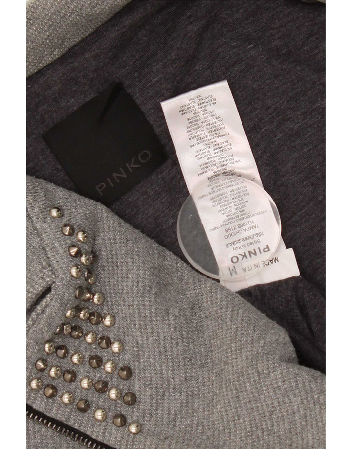 Jachetă Bomber pentru femei Pinko UK 12 Medium Gri Bumbac