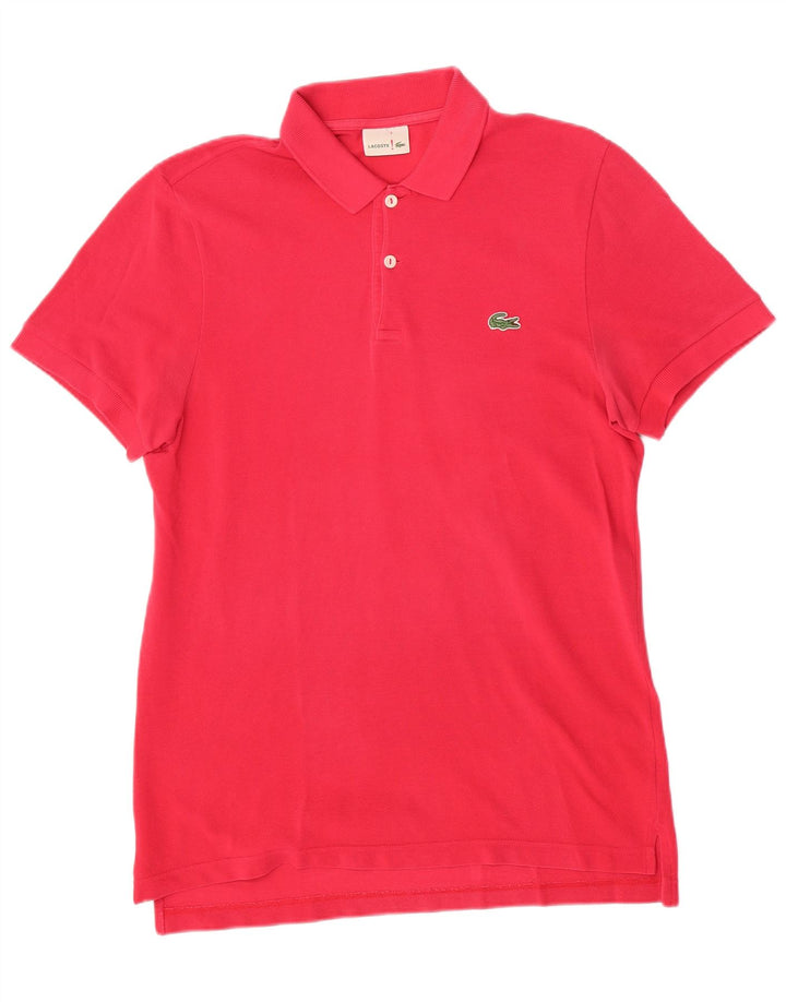Tricou polo pentru bărbați Lacoste Mărimea 3 Bumbac roz mic