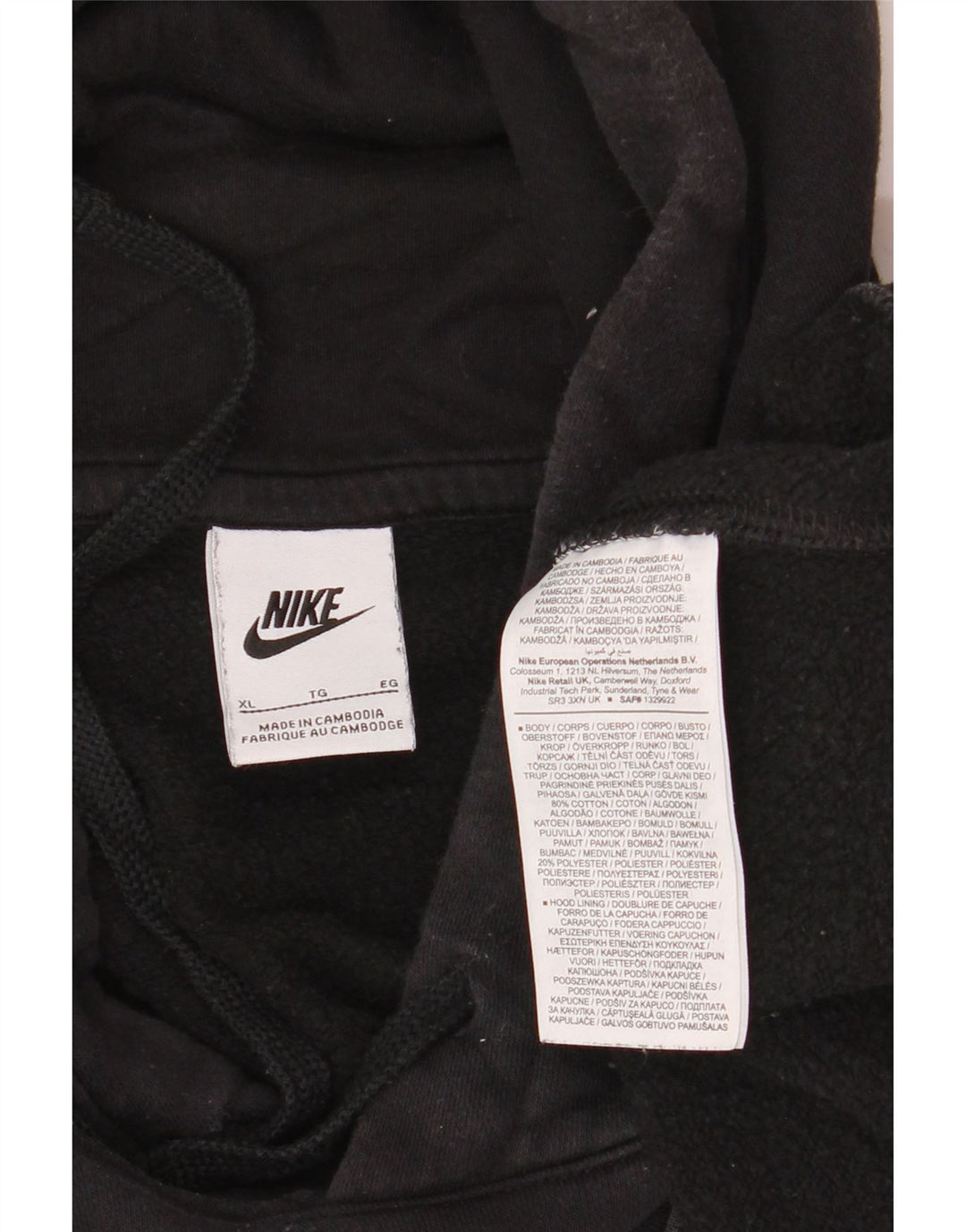Pulover Nike pentru bărbați XL, bumbac negru