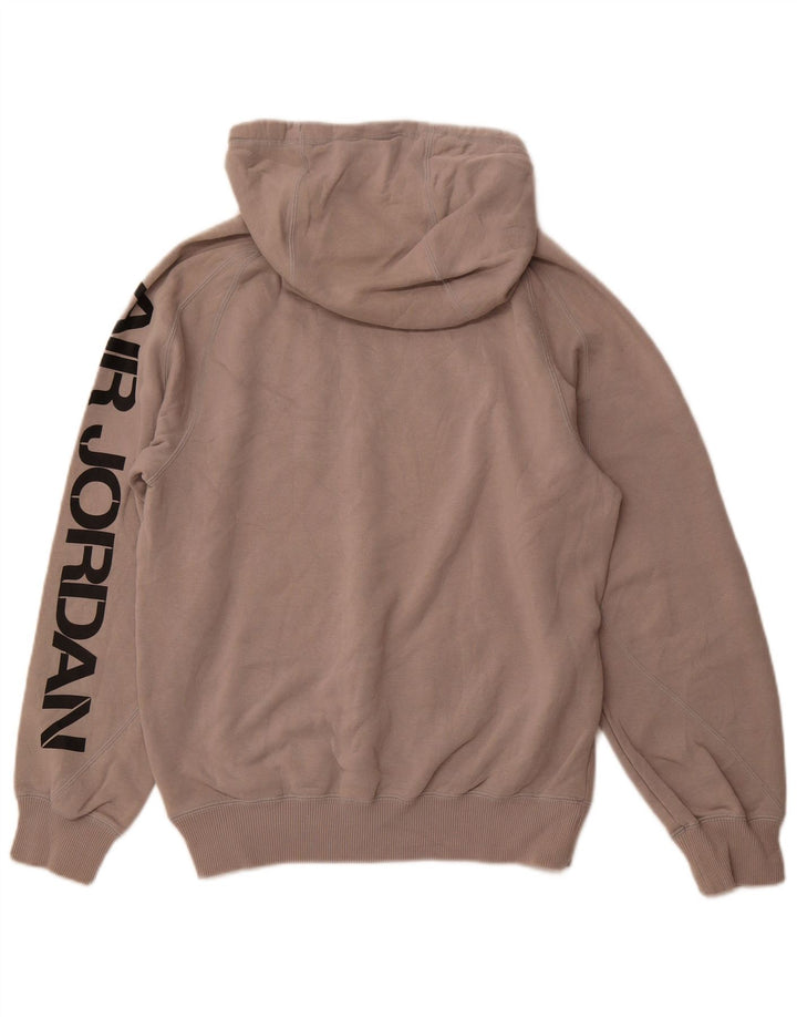 JORDAN Pulover cu glugă cu grafică pentru bărbați, bumbac, gri mic