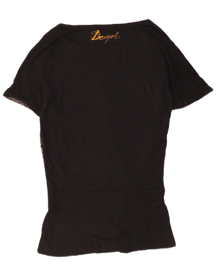 Bluză cu grafică Desigual Femei Top UK 10 Small Black Floral