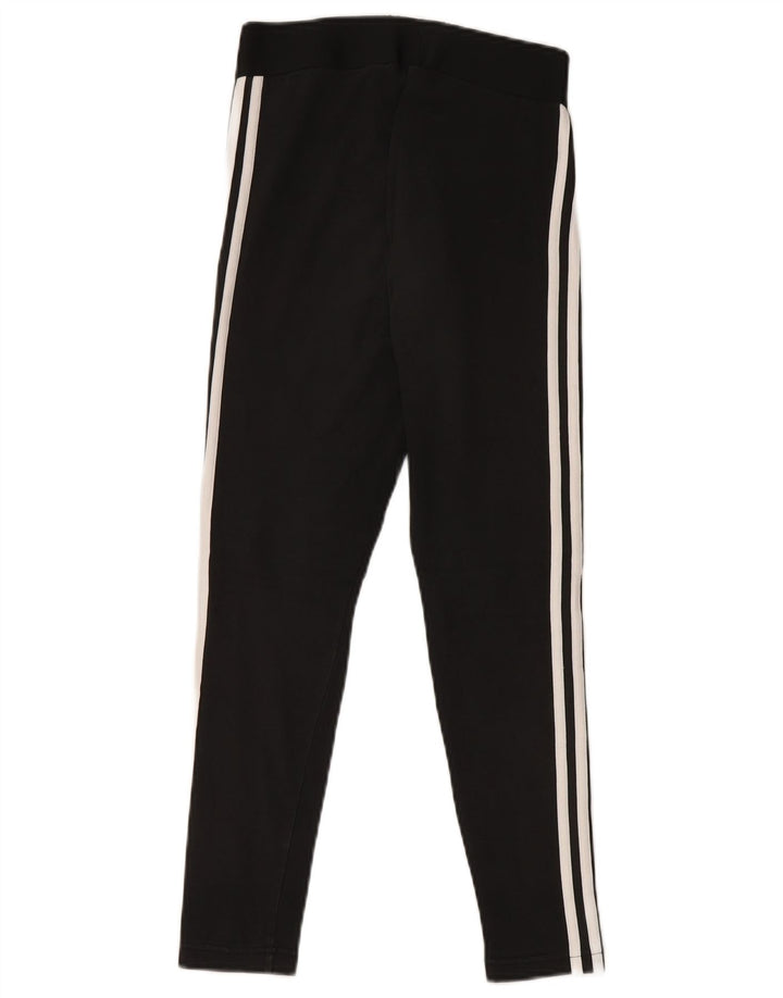 ADIDAS Womens Leggings UK 8 Small  Black Cotton