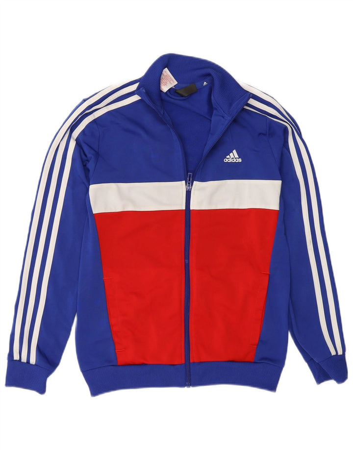 Jachetă de trening pentru băieți Adidas 11-12 ani, albastru, poliester
