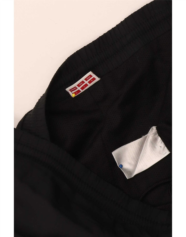 Pantaloni de trening grafic pentru bărbați Hummel, mari, negru, poliester color bloc