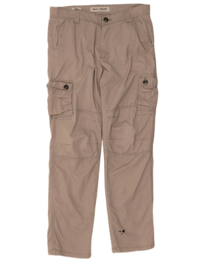 Pantaloni cargo drepti pentru bărbați Gap W34 L31 bej