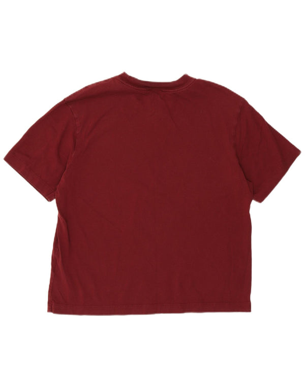 Top tricou pentru femei NIKE UK 6 XS burgundy bumbac