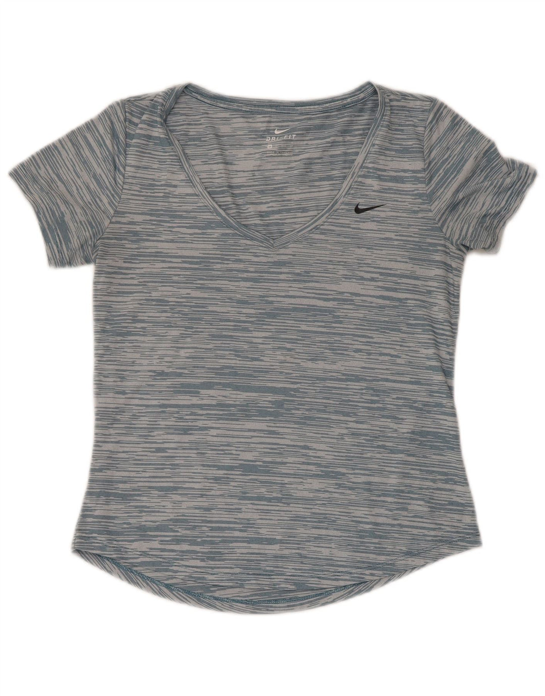 Tricou Nike Dri Fit Loose Fit Top UK 6 XS Poliester cu dungi albastre