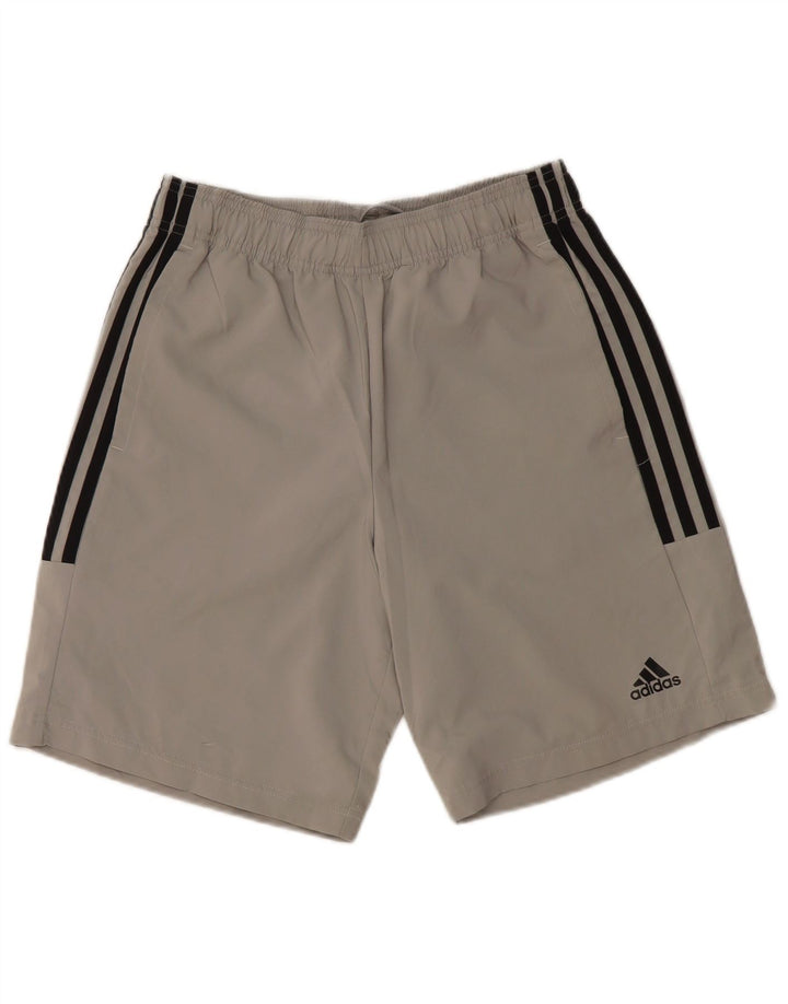 Pantaloni scurți sport Adidas pentru bărbați, poliester mici, gri
