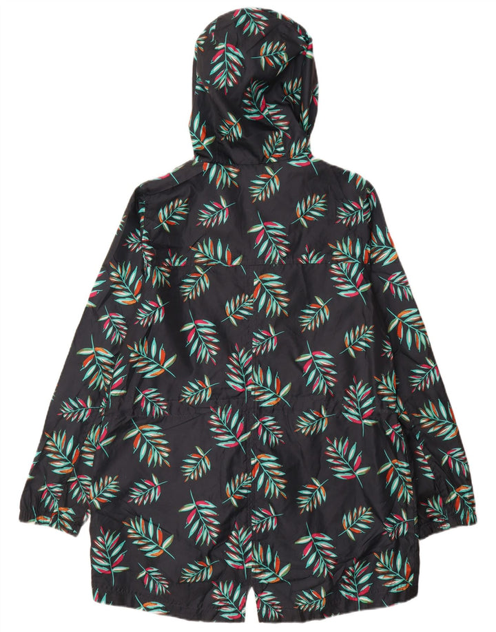 MARKS & SPENCER Jachetă Parka cu glugă pentru femei UK 14 Medium Bleumarin Floral