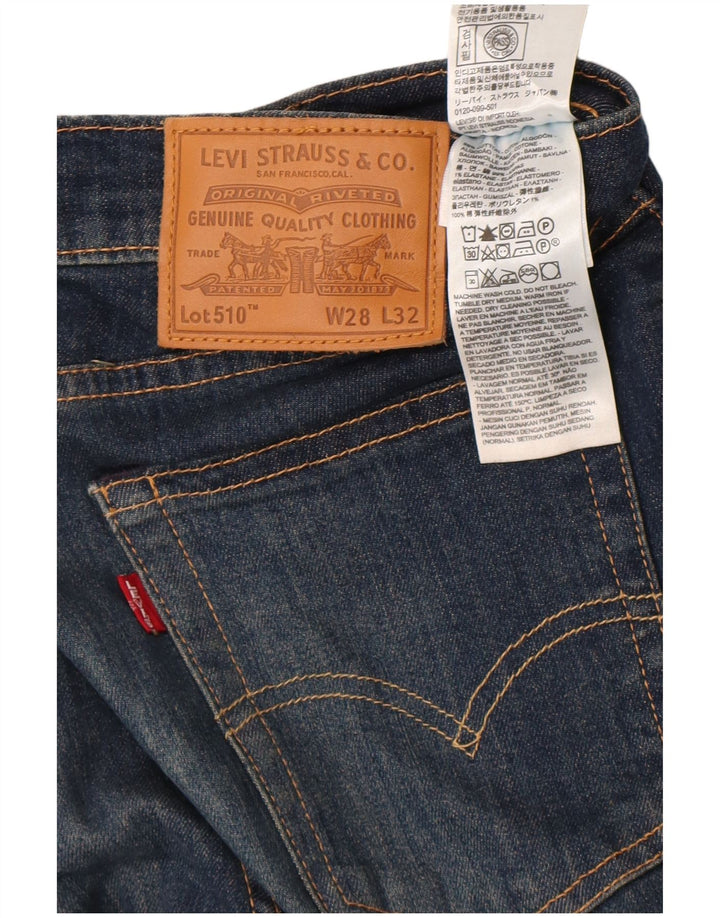 Blugi Levi's 510 Skinny pentru bărbați W28 L32 Bumbac albastru