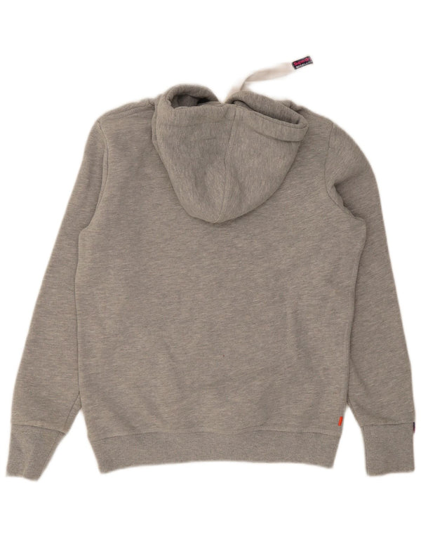 Pulover Superdry pentru damă, cu grafică, UK 16, mare, gri bumbac