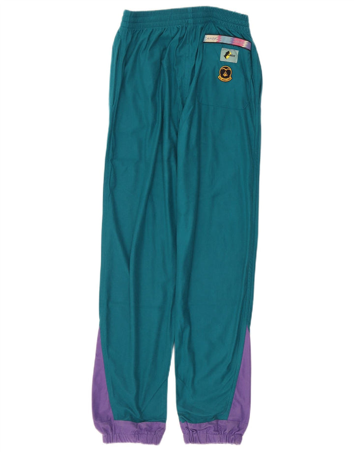 Trening complet Vintage pentru bărbați, mic, verde, color block, poliester