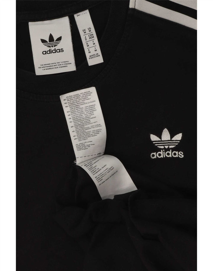 Tricou grafic Adidas pentru bărbați Top mediu negru bumbac