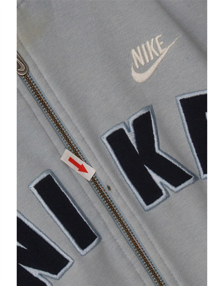 Pulover Nike pentru băieți Graphic Zip Hoodie 13-14 ani XL Albastru Bumbac color bloc