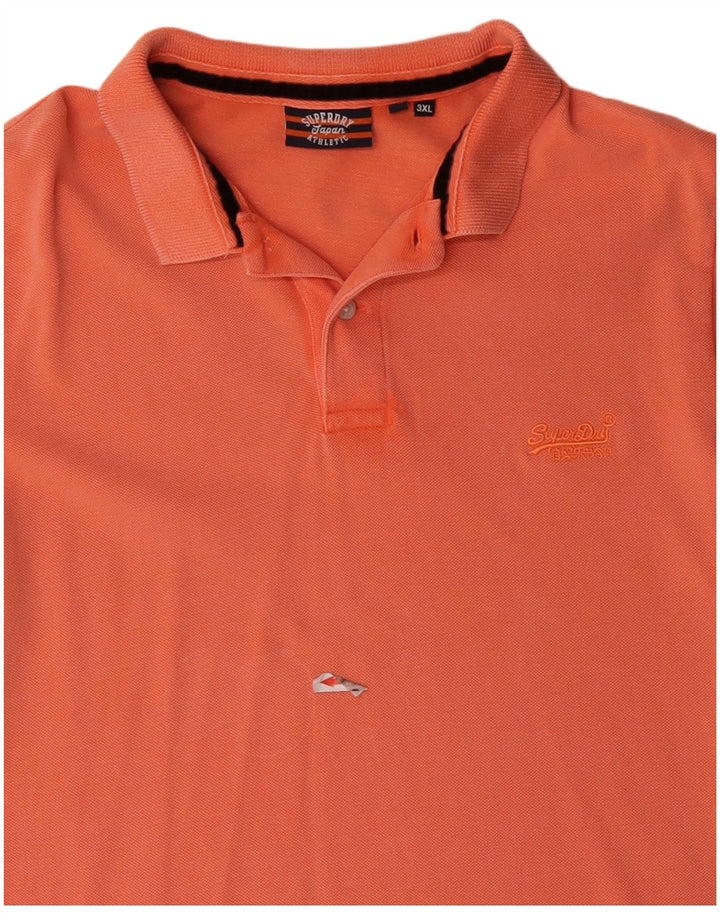 Tricou polo pentru bărbați Superdry 3XL bumbac portocaliu
