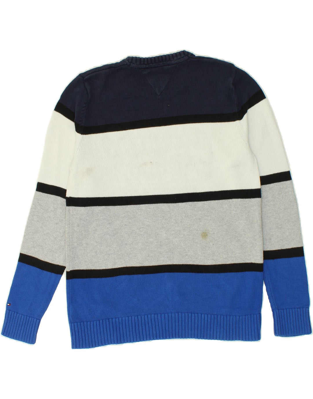 TOMMY HILFIGER Boys Crew Neck Jumper Sweater 13-14 Years Multicoloured Vintage Tommy Hilfiger and Second-Hand Tommy Hilfiger from Messina Hembry 