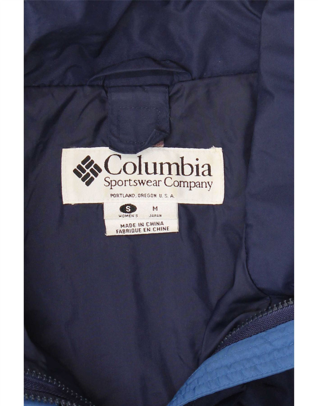 Jachetă de schi supradimensionată pentru femei Columbia UK 10 Small Bleumarin Colorblock