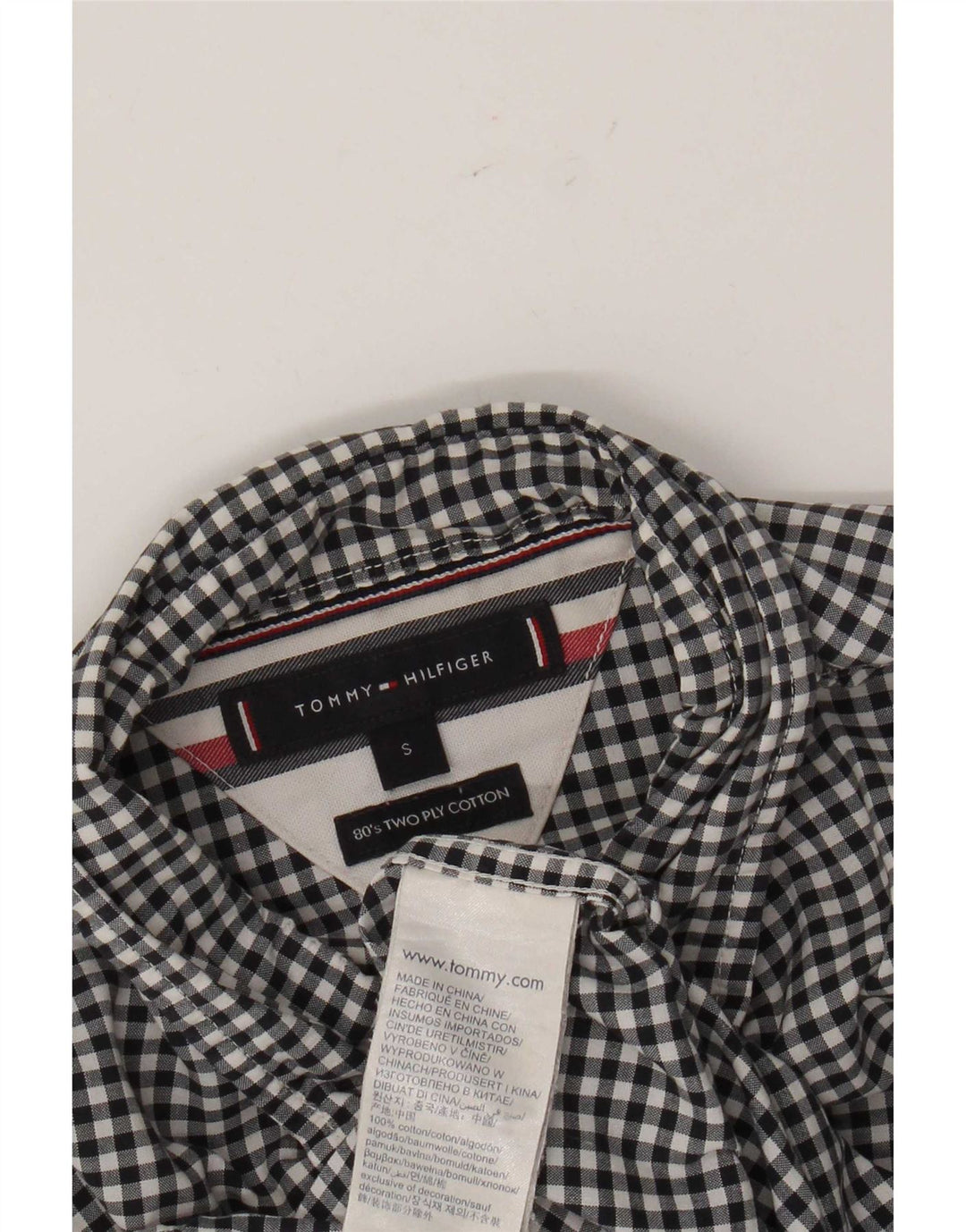 Cămașă pentru bărbați Tommy Hilfiger, mic, negru, din bumbac