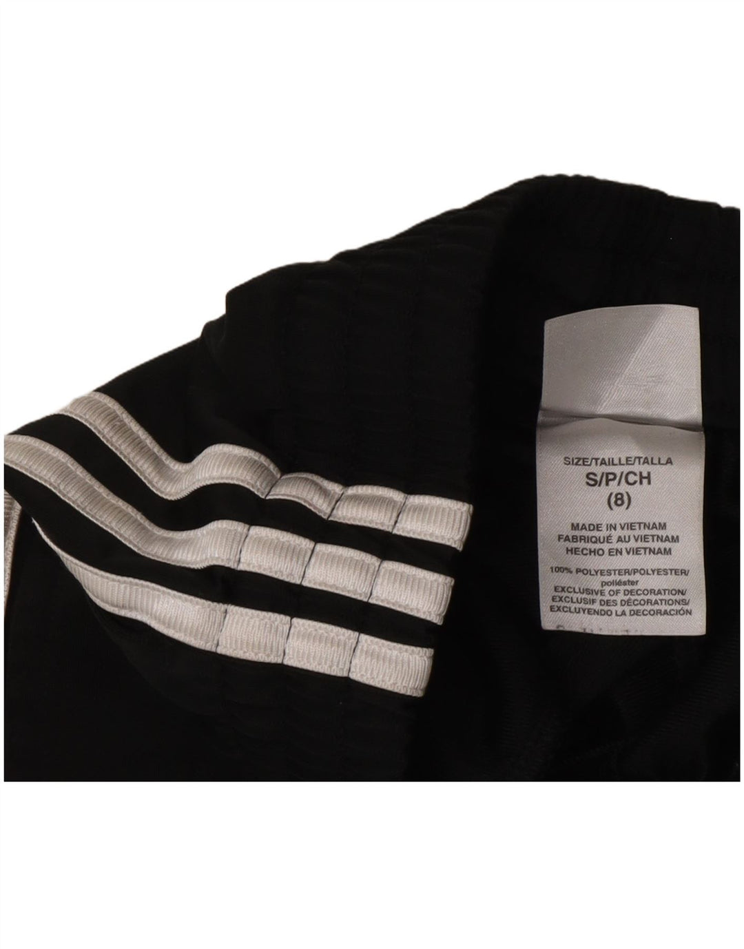 Adidas Băieți Pantaloni Trening Pantaloni Joggeri 7-8 Ani Mici Poliester Negru