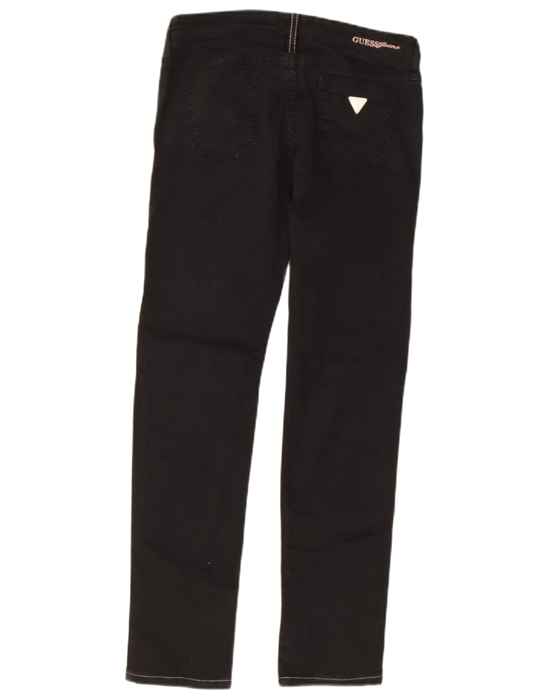 Blugi slim pentru femei GUESS W26 L28 bumbac negru
