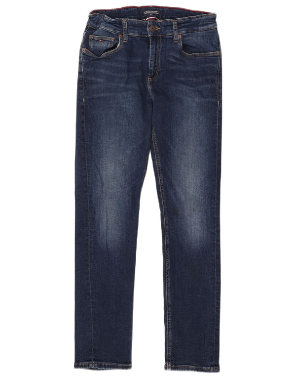TOMMY HILFIGER Blugi slim pentru fete 13-14 ani W26 L29 albastru bumbac