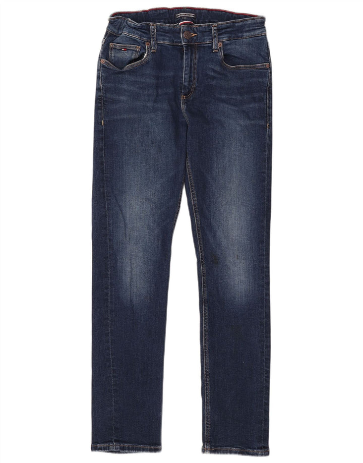 TOMMY HILFIGER Blugi slim pentru fete 13-14 ani W26 L29 albastru bumbac