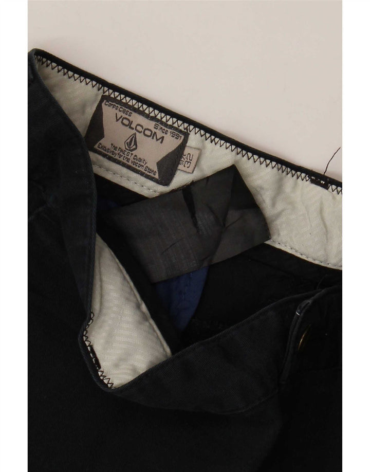 Pantaloni scurți chino pentru bărbați Volcom W32, bumbac, albastru bleumarin mediu