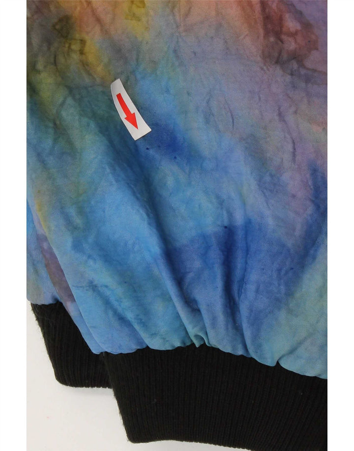 Jachetă Bomber Vintage pentru femei IT 42 Medium Multicolor Tie Dye Poliamidă