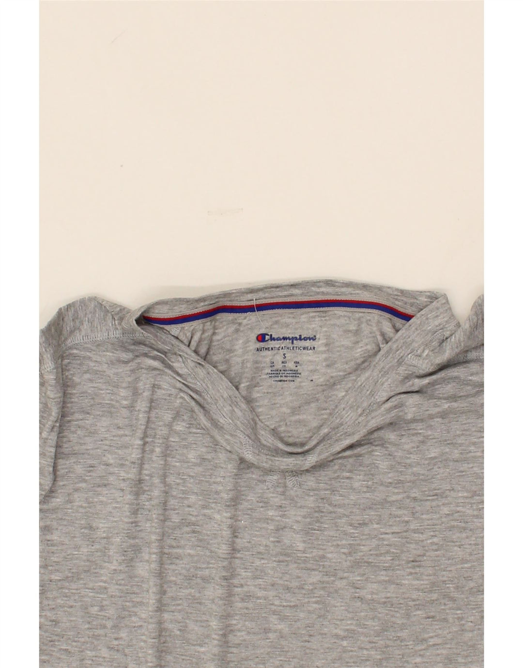 CHAMPION Mens T-Shirt Top Small Grey Colourblock Polyester Vintage Champion and Second-Hand Champion from Messina Hembry 