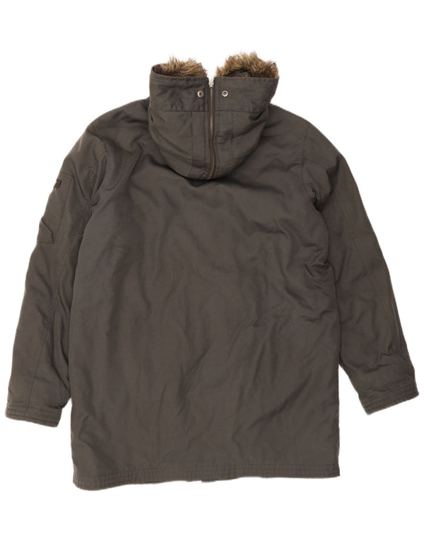 Jachetă parka cu glugă pentru bărbați Woolrich UK 40 mare gri