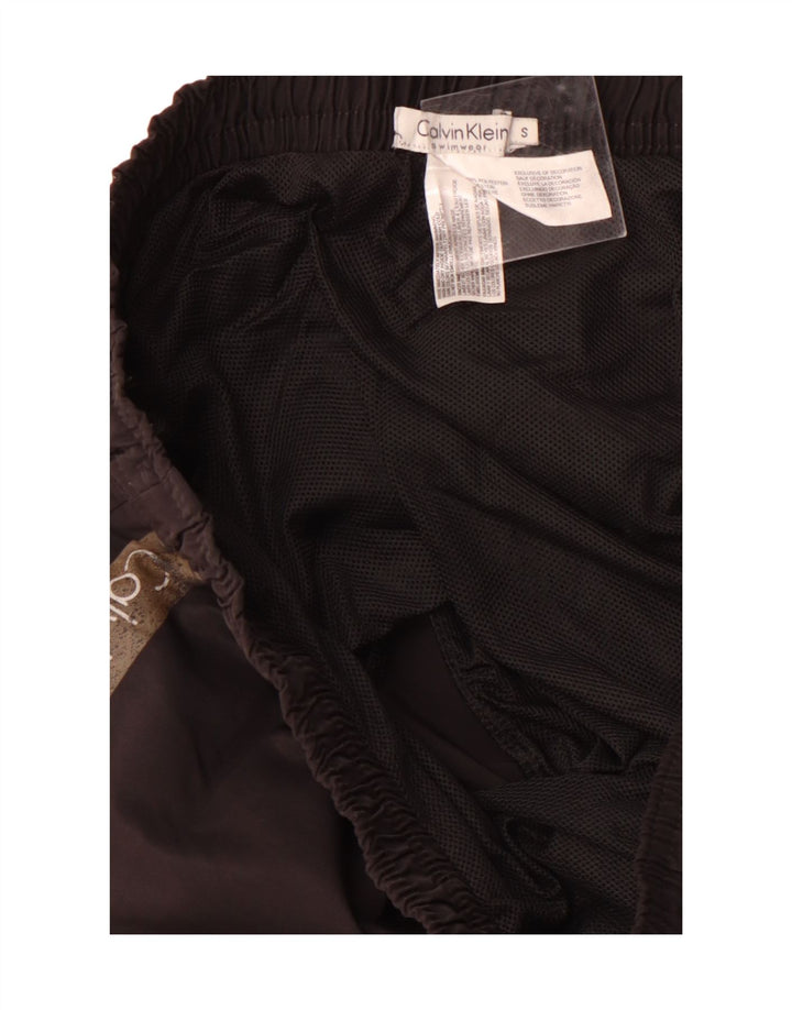 Pantaloni scurți de baie CALVIN KLEIN pentru bărbați, poliester negru mic