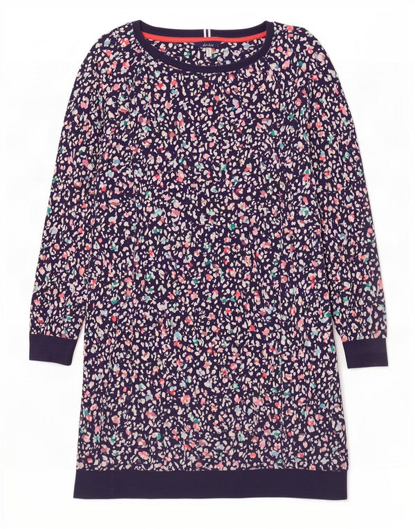 Joules rochie pulover pentru femei, UK 18 XL, albastru bleumarin, bumbac cu pete