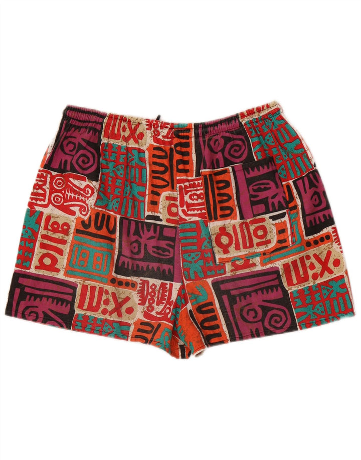 Pantaloni scurți vintage pentru bărbați XL W38 bumbac patchwork multicolor