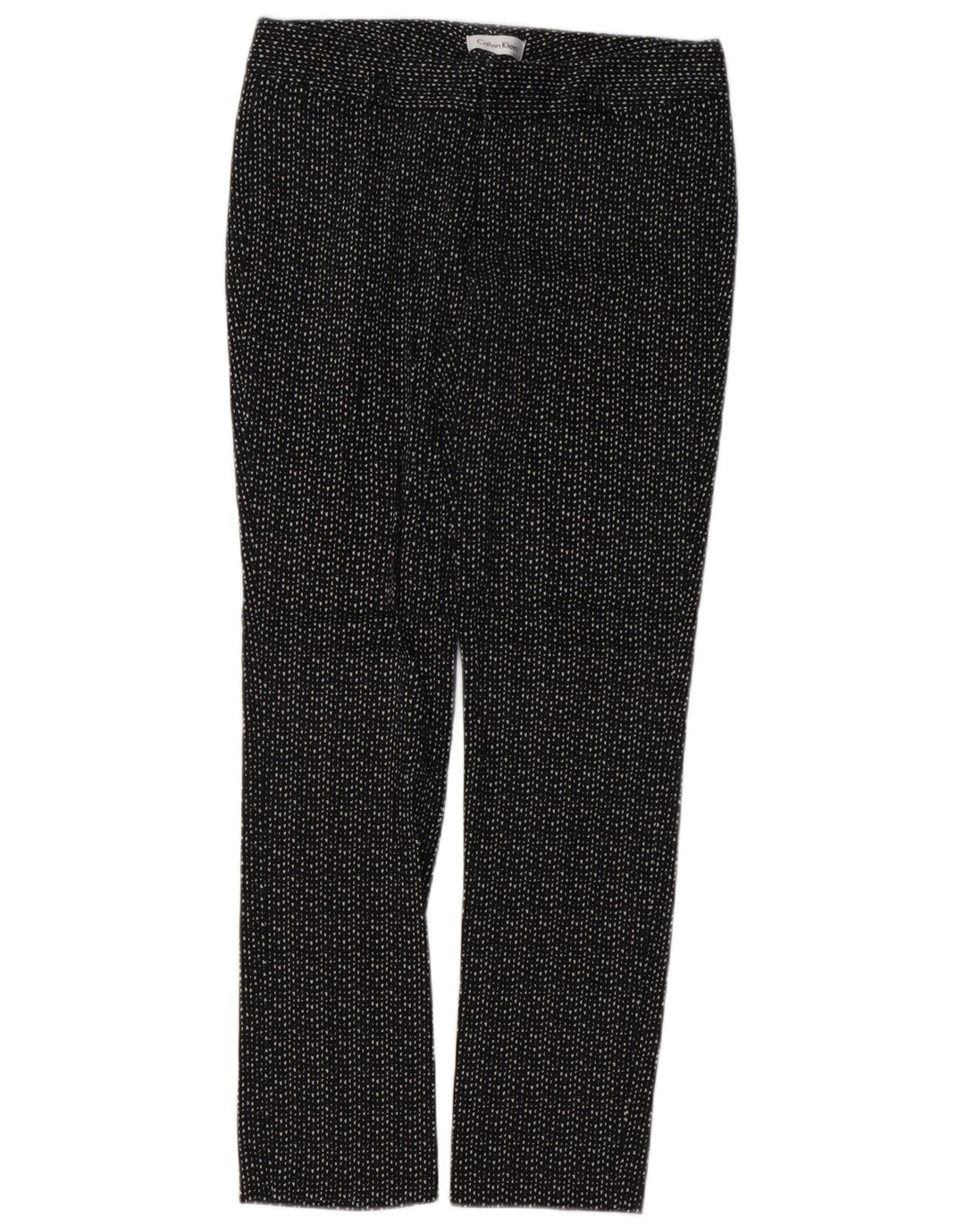 CALVIN KLEIN Pantaloni slim casual pentru femei US 2 XS W28 L28 Black Spotted