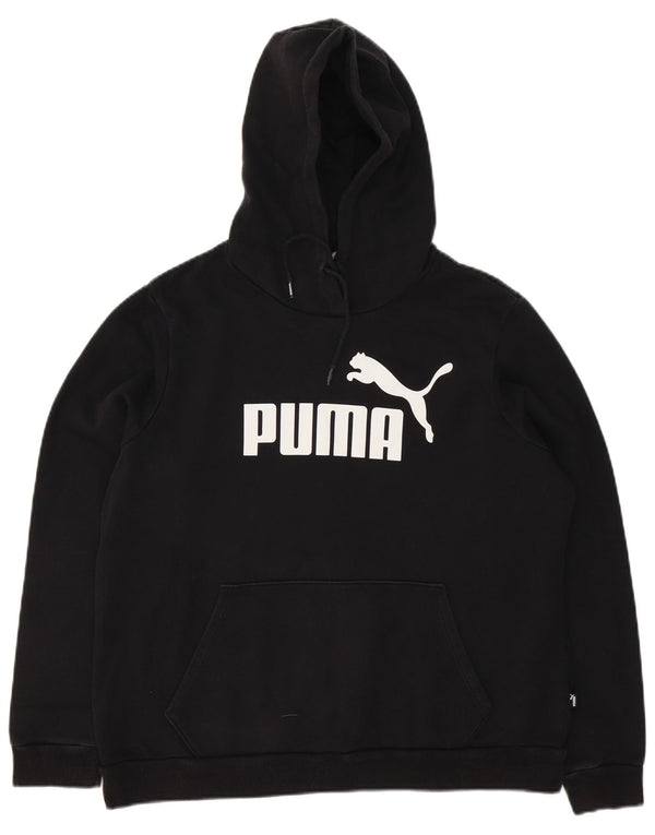 Pulover cu capota cu grafic Puma pentru femei UK 18 XL, bumbac negru