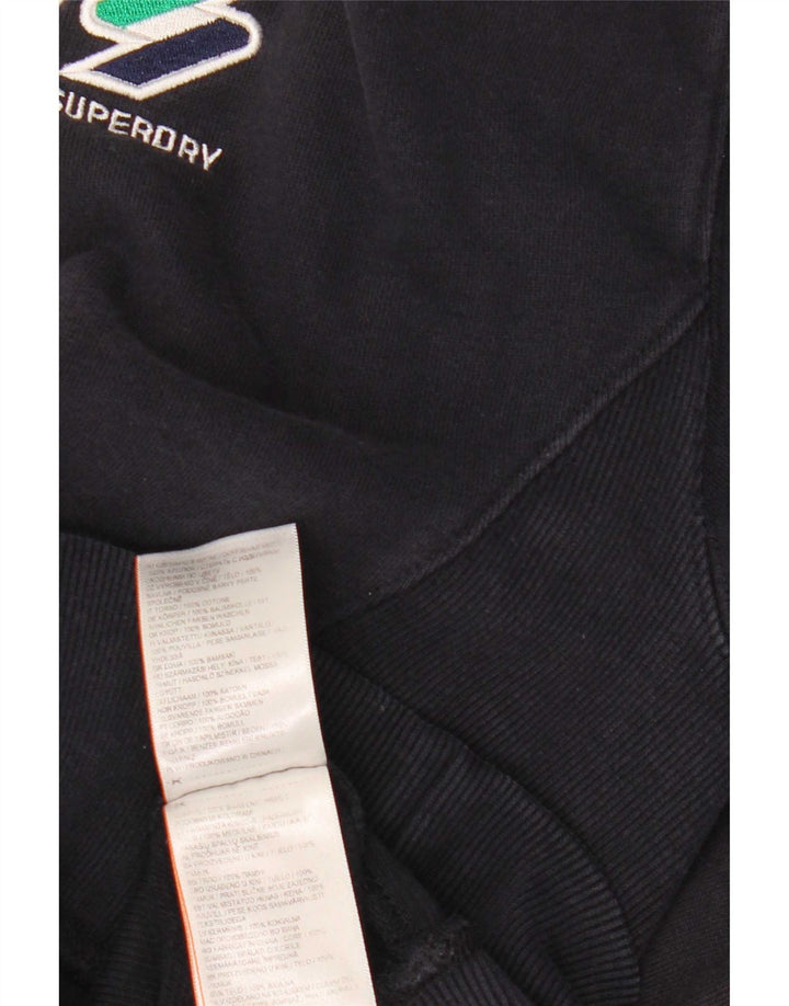 Pulover Superdry pentru damă UK 14 mare, albastru bleumarin, bumbac