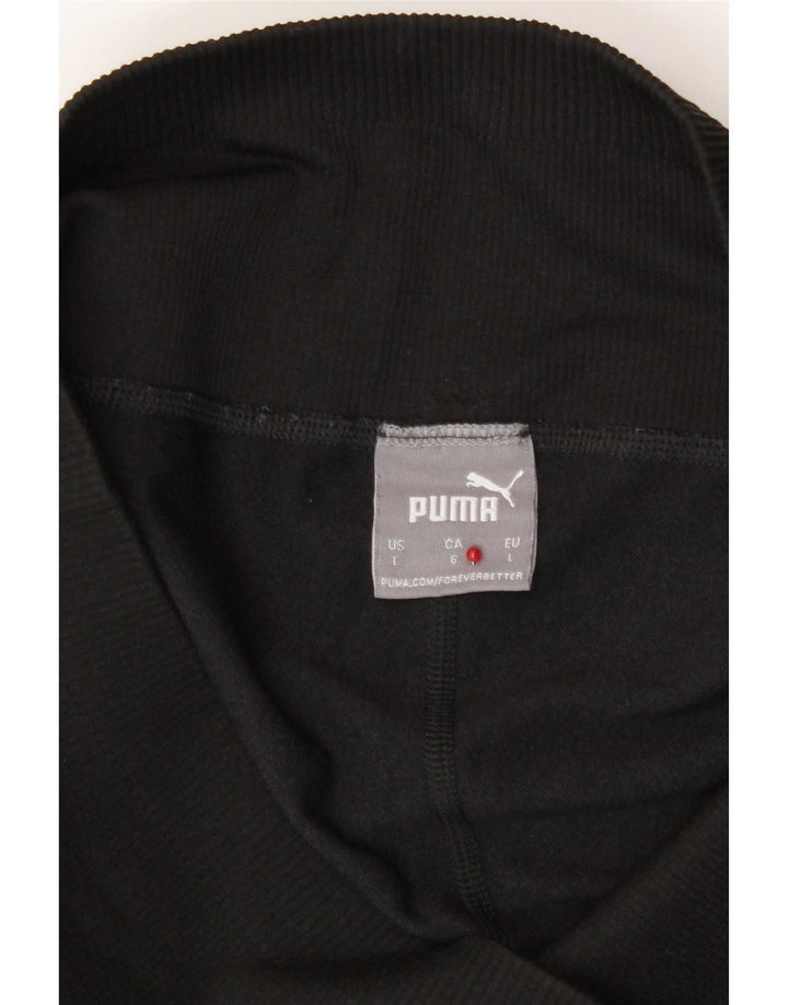 Leggings cu grafic pentru femei Puma UK 14 Large Black Striped