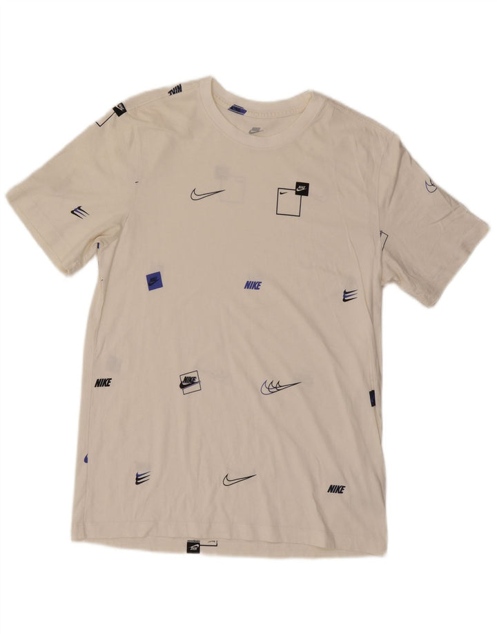 Tricou grafic pentru bărbați Nike Top Medium White Bumbac