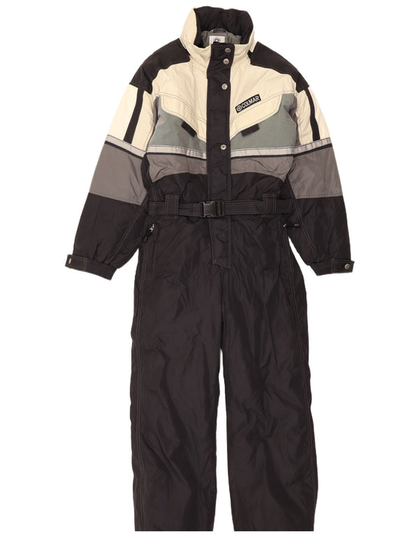 Salopetă de schi pentru femei Colmar, cu glugă, IT 46 Large Black Colorblock Sports