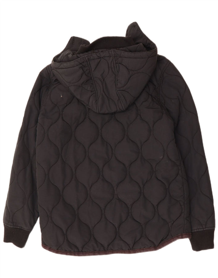 Jachetă căptușită cu glugă pentru bărbați LYLE & SCOTT UK 40, mare, negru, bumbac