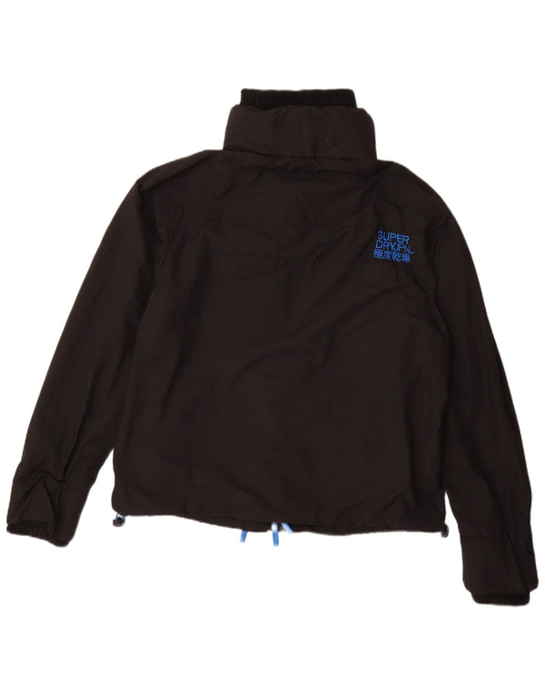 SUPERDRY Jachetă de ploaie The Windcheater Graphic pentru femei UK 20 2XL Nylon negru