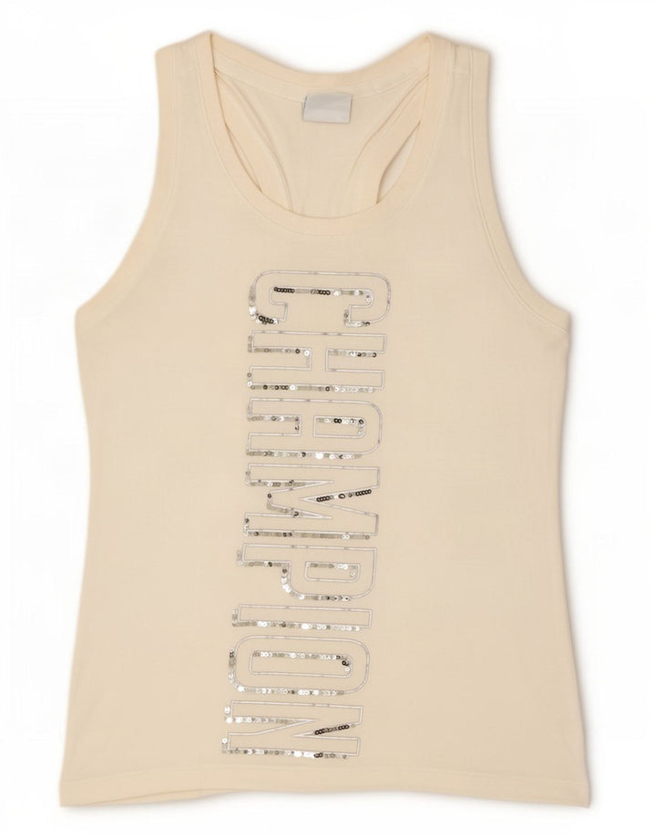 Top Vest cu grafic pentru femei Champion UK 12 Medium White