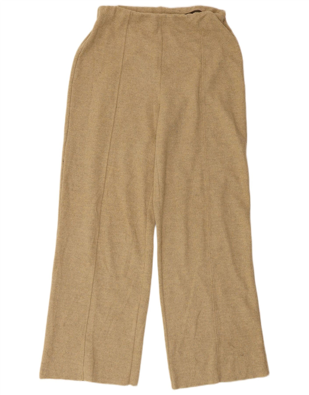 Pantaloni de trening Zara cu talie înaltă pentru femei UK 12 Poliester mediu bej