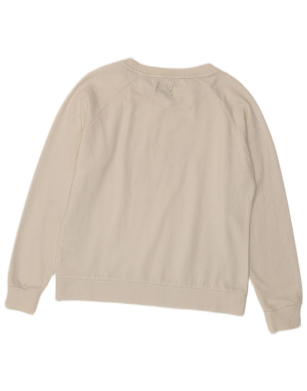 Pulover cu grafic pentru femei Avirex UK 14 Bumbac alb mediu