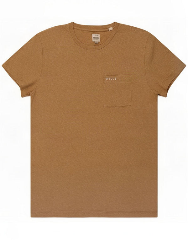 Jack Wills Tricou pentru bărbați Top Medium Beige Bumbac