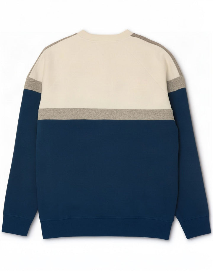 Hanorac pentru bărbați Adidas Jumper Medium Blue Colorblock Bumbac