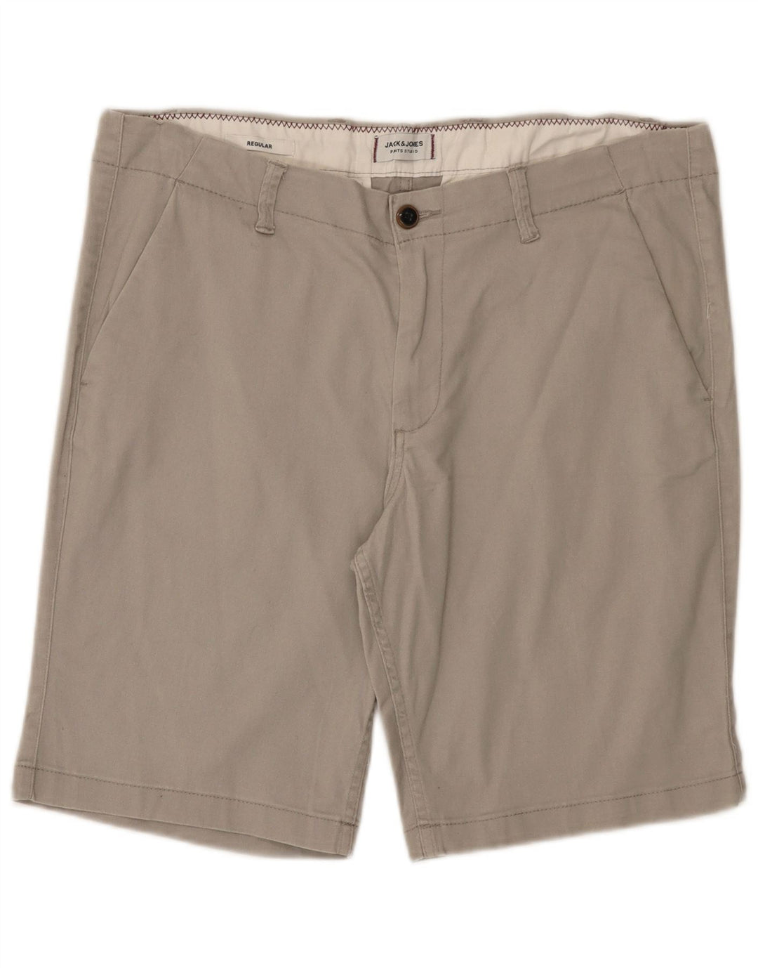 Pantaloni scurți chino obișnuiți pentru bărbați Jack & Jones XL W38 bumbac gri