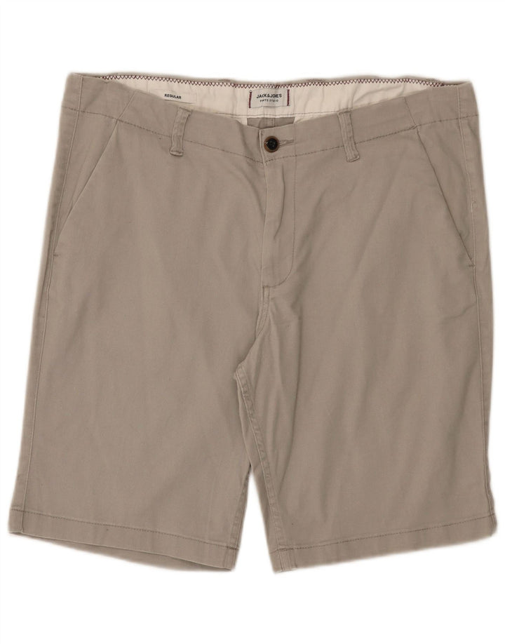 Pantaloni scurți chino obișnuiți pentru bărbați Jack & Jones XL W38 bumbac gri